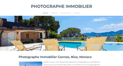 Desktop Screenshot of photographeimmobiliercannes.com